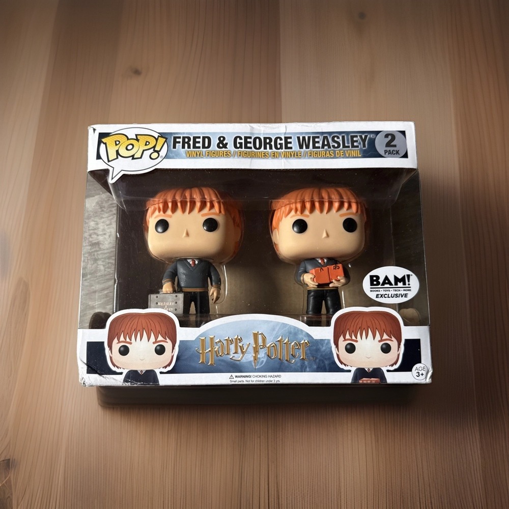 Funko Pop! Fred & George Weasley Books A Million Exclusive BAM! 2 PACK (NEW)